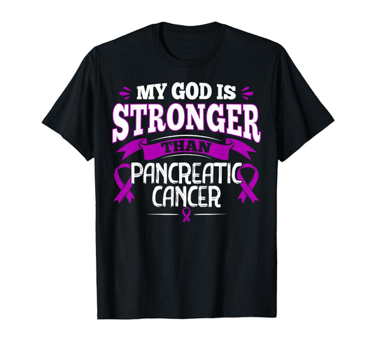 Purple Awareness Ribbon - Pancreatic Cancer Survivor T-Shirt
