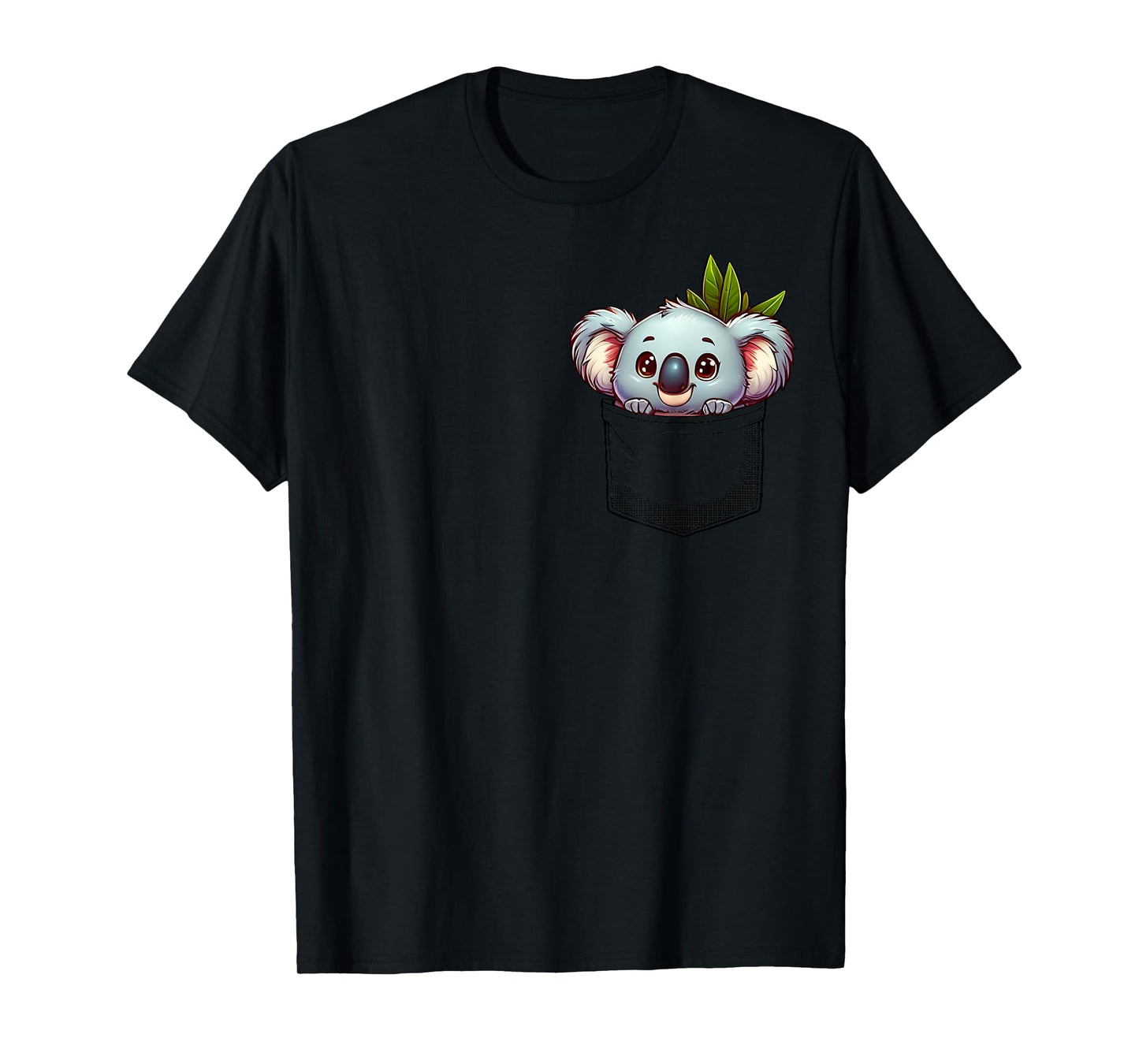 Adorable Koala in Pocket for Kids, Boys, Girls, Women T-Shirt