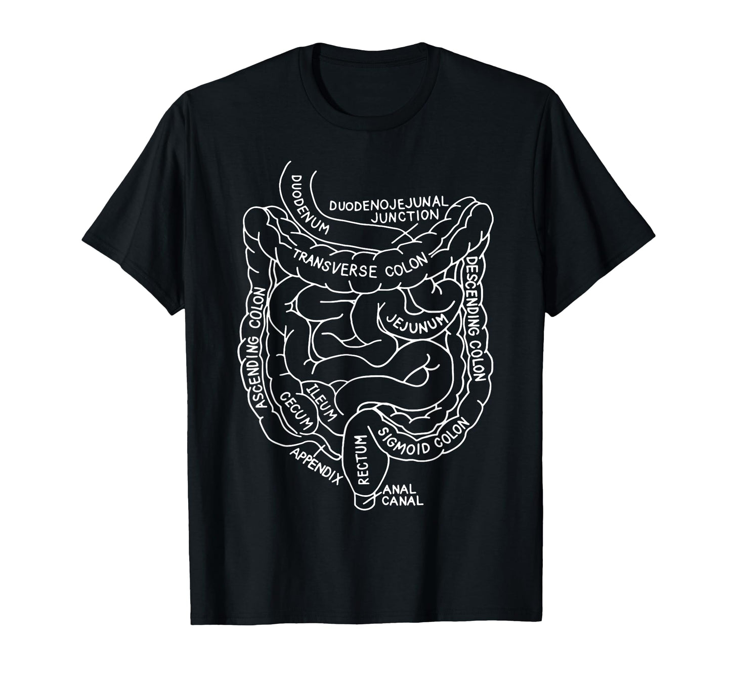 Digestive System Anatomy Gastroenterology Biology Teacher T-Shirt