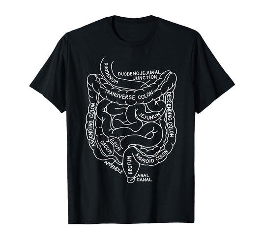Digestive System Anatomy Gastroenterology Biology Teacher T-Shirt
