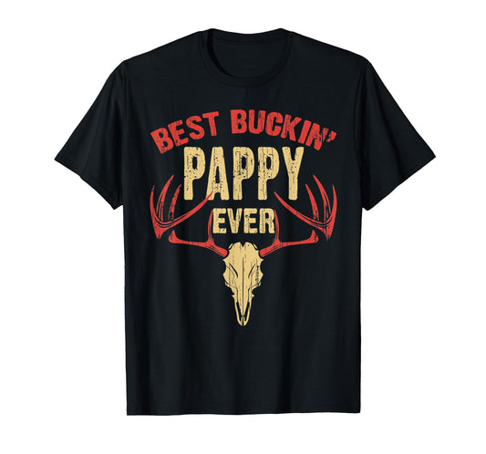 Mens Best Buckin' Pappy Ever Shirt Deer Hunters T-Shirt