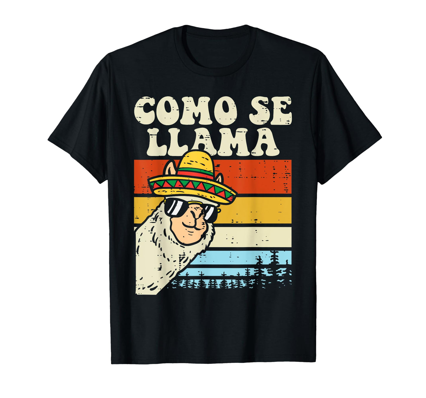 Como Se Llama Funny Cinco De Mayo Mexican Alpaca Animal T-Shirt
