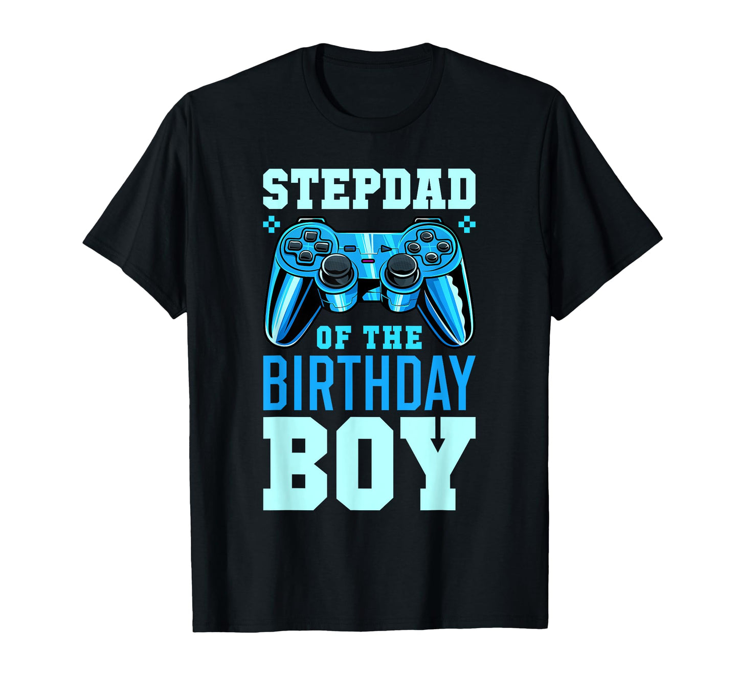 Stepdad of the Birthday Boy Matching Video Gamer Birthday T-Shirt