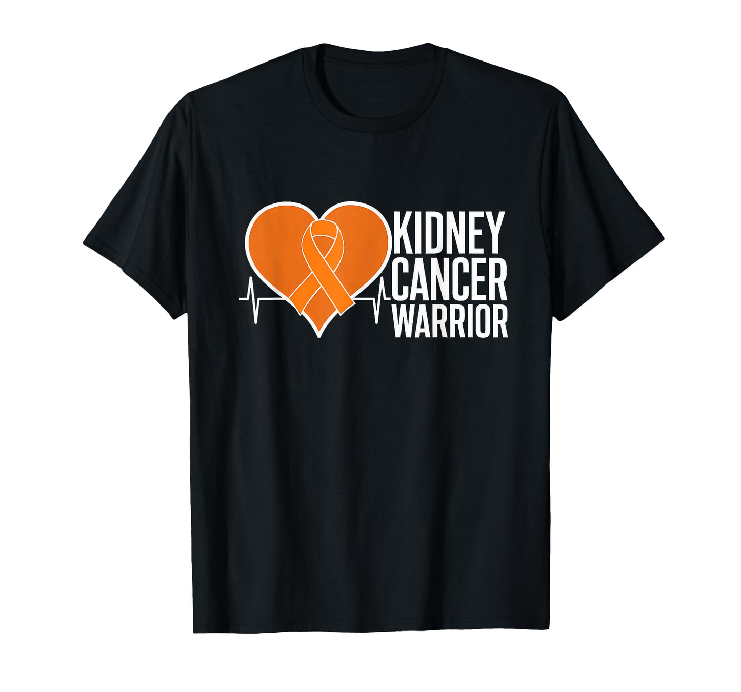 Kidney Cancer Warrior Heartbeat Kidney Cancer Awareness T-Shirt