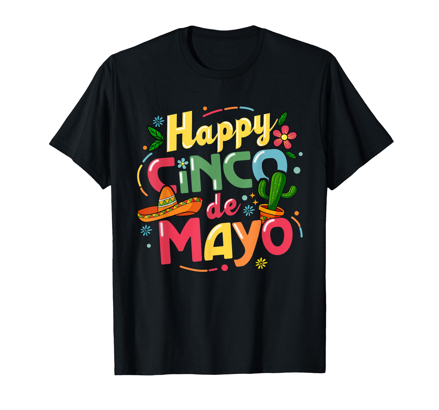 Funny Cinco De Mayo Shirt Lets Fiesta Squad 5 De Mayo T-Shirt