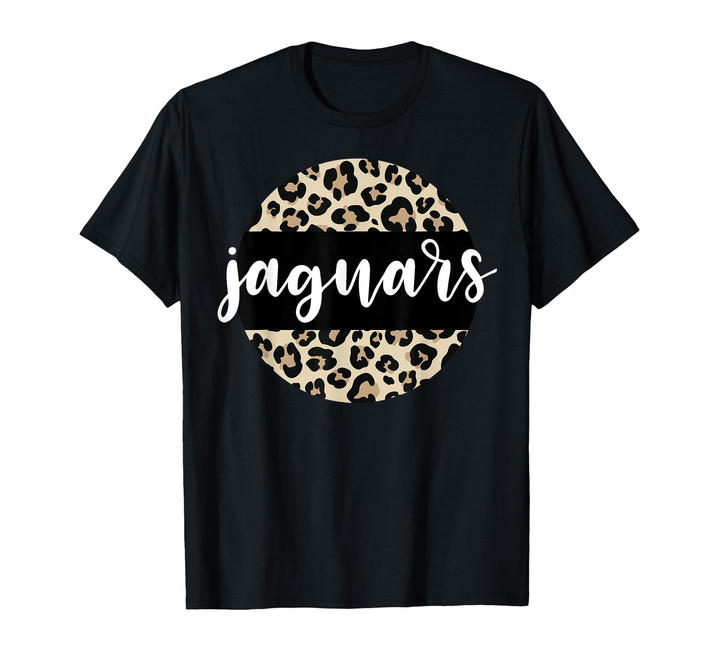 Leopard Print Jaguars Team Mascot School Spirit Game Night T-Shirt