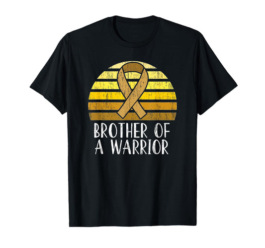 Brother Of A Warrior Childhood Cancer Awareness T-Shirt