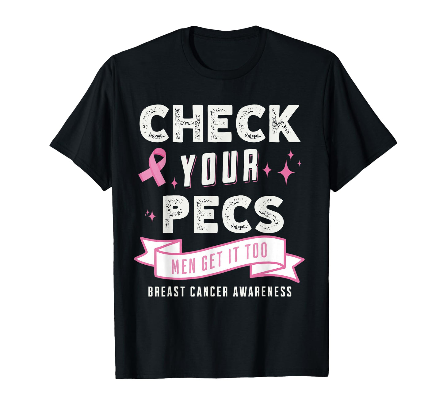 Male Breast Cancer Awareness Mens Breast Cancer Awareness T-Shirt