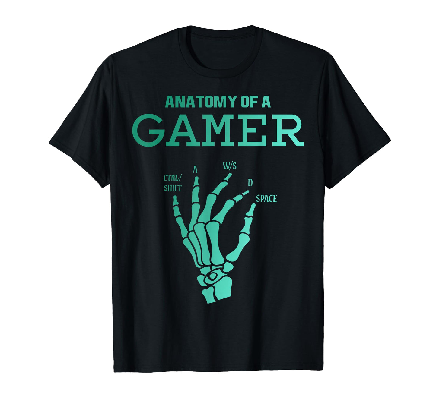 Anatomy of a Gamer Graphic for Gamers and Streamers T-Shirt