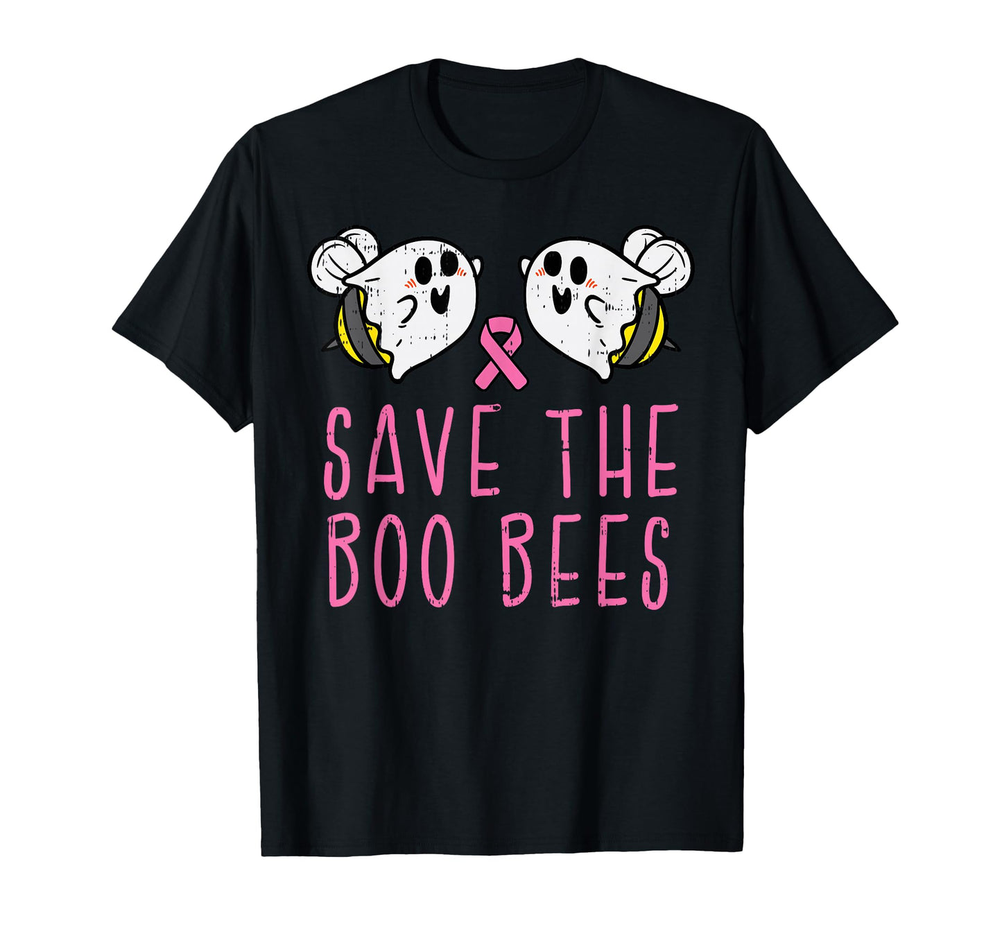 Save The Boo Bees Fun Halloween Breast Cancer Awareness Gift T-Shirt