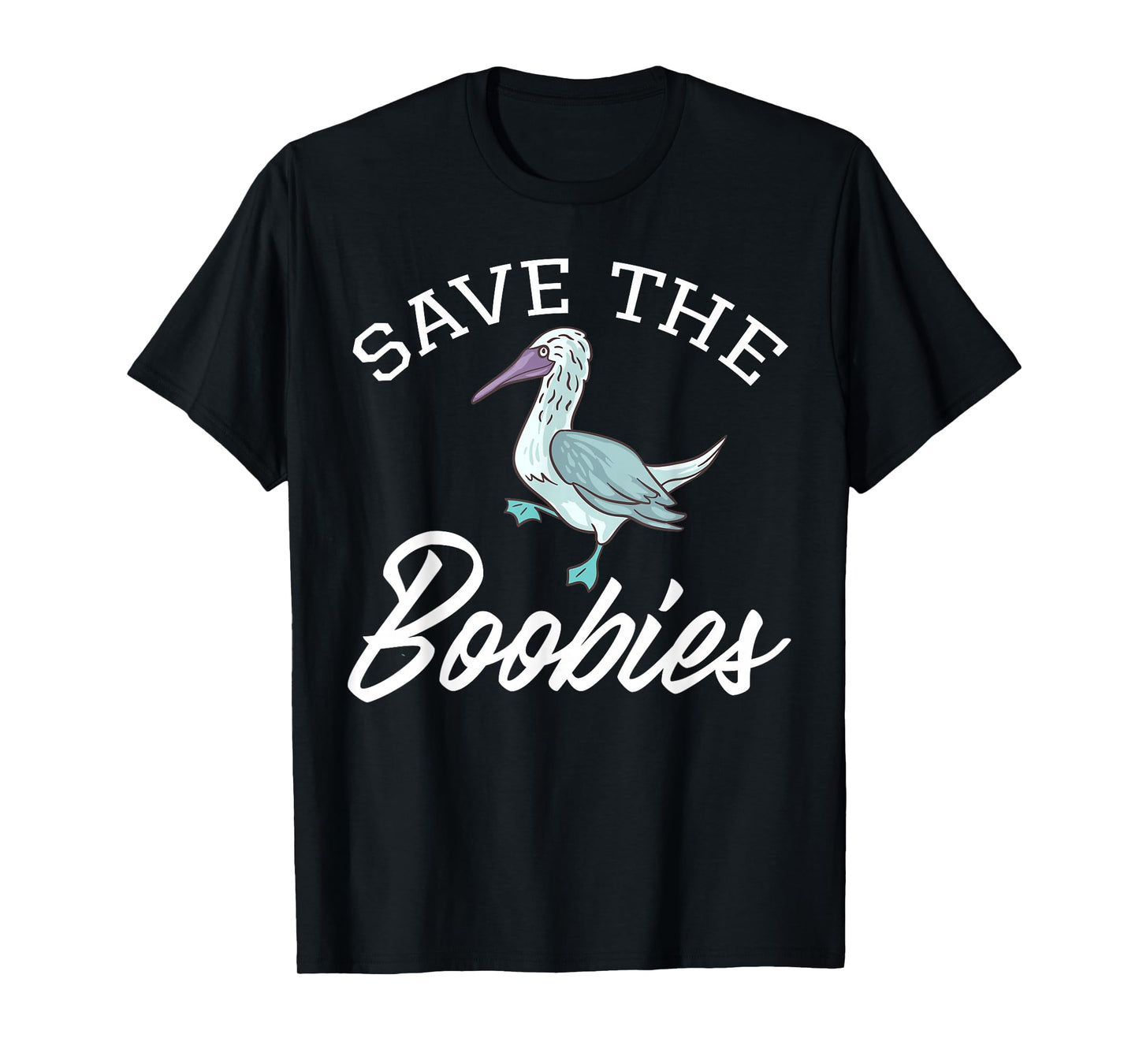 Boobie Bird South American Galapagos Islands Blue Seabird T-Shirt