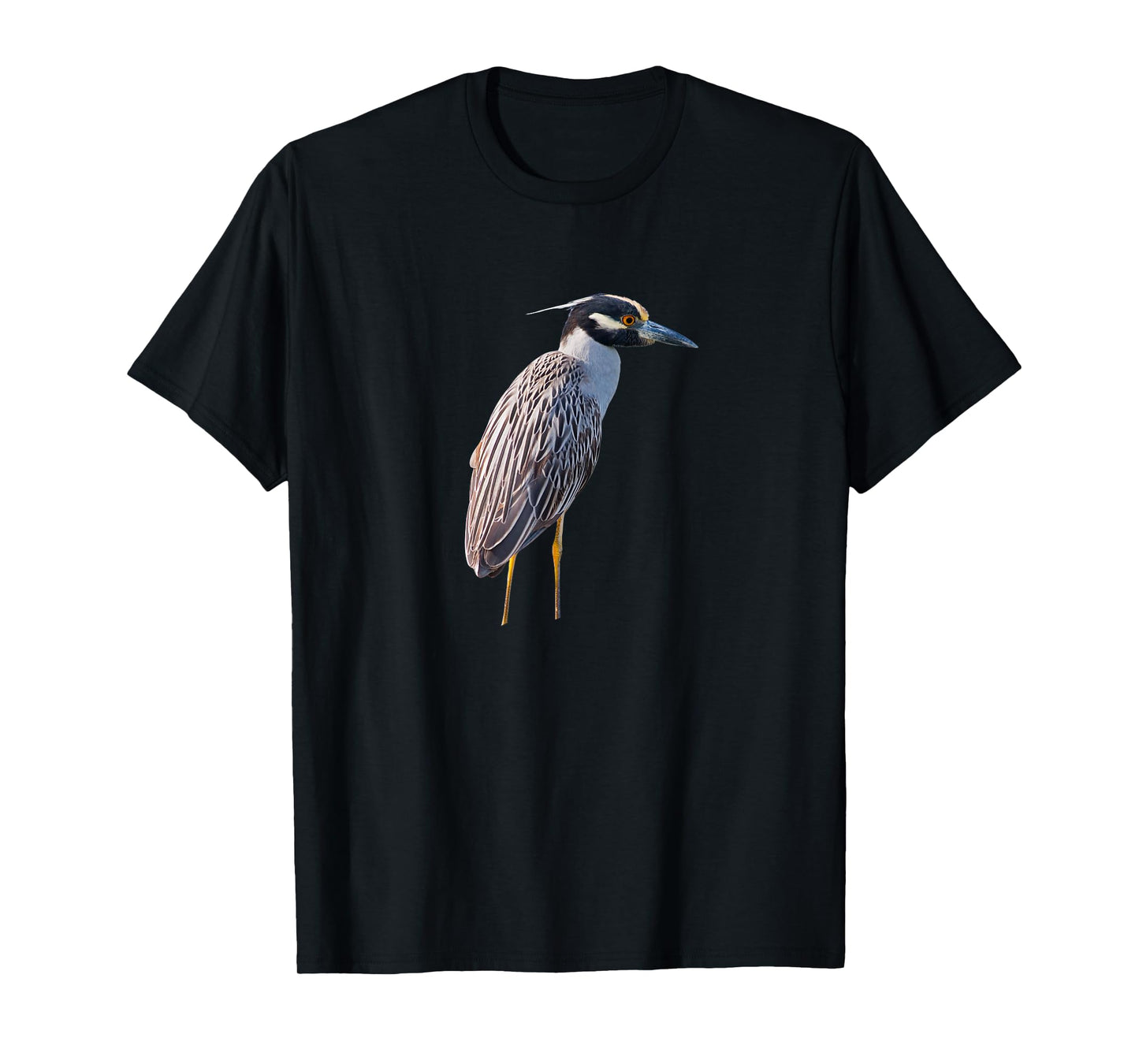 Yellow Crowned Night-Heron Tshirt Ibis Stork Egret Heron T-Shirt