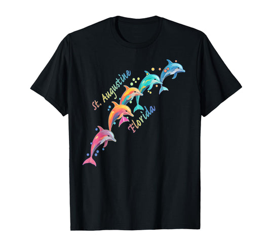 Dolphin Lover St. Augustine FL Family Beach Vacation T-Shirt