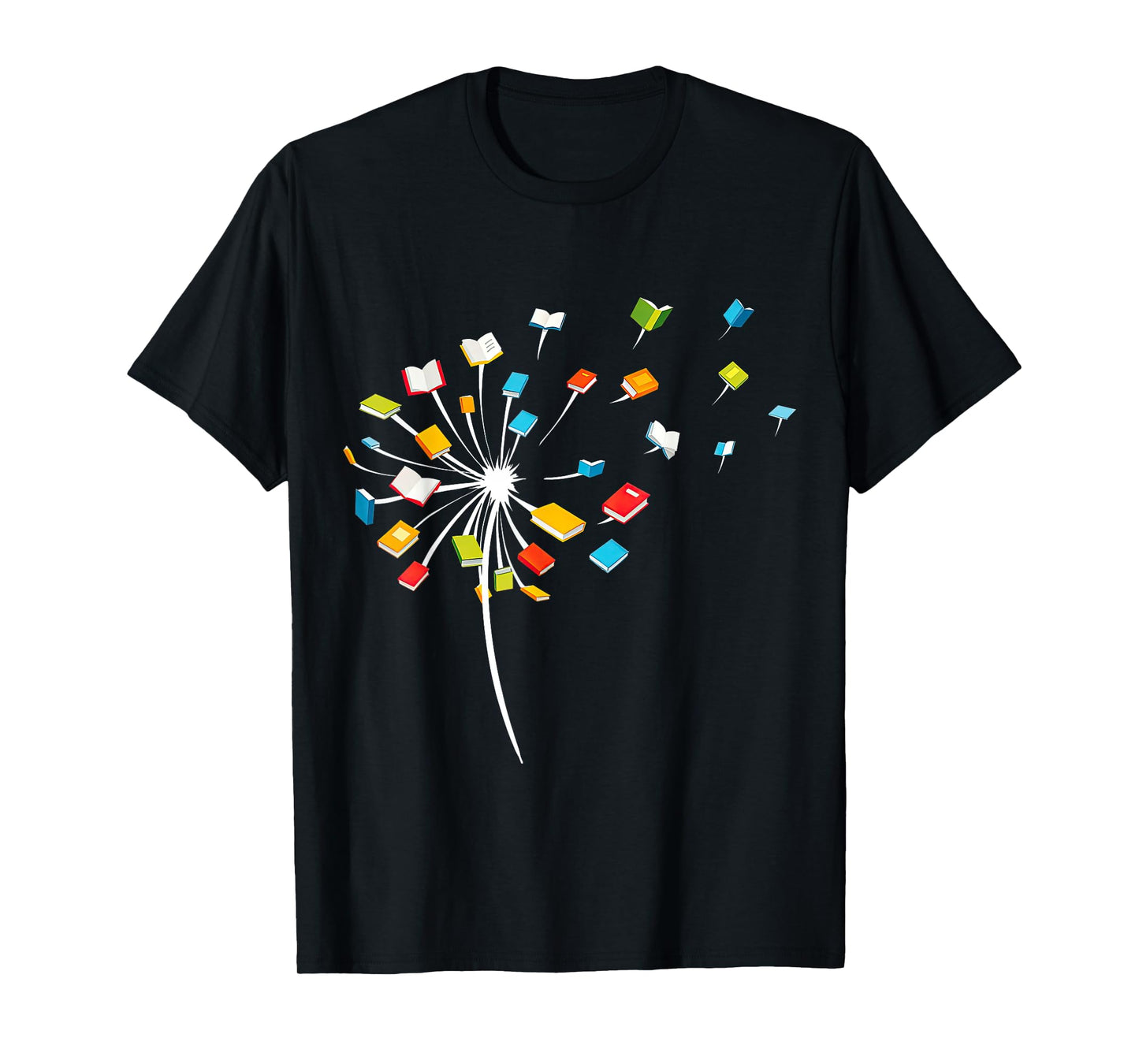 Book Dandelion Reading Lover Bookworm Bookish Librarian Read T-Shirt