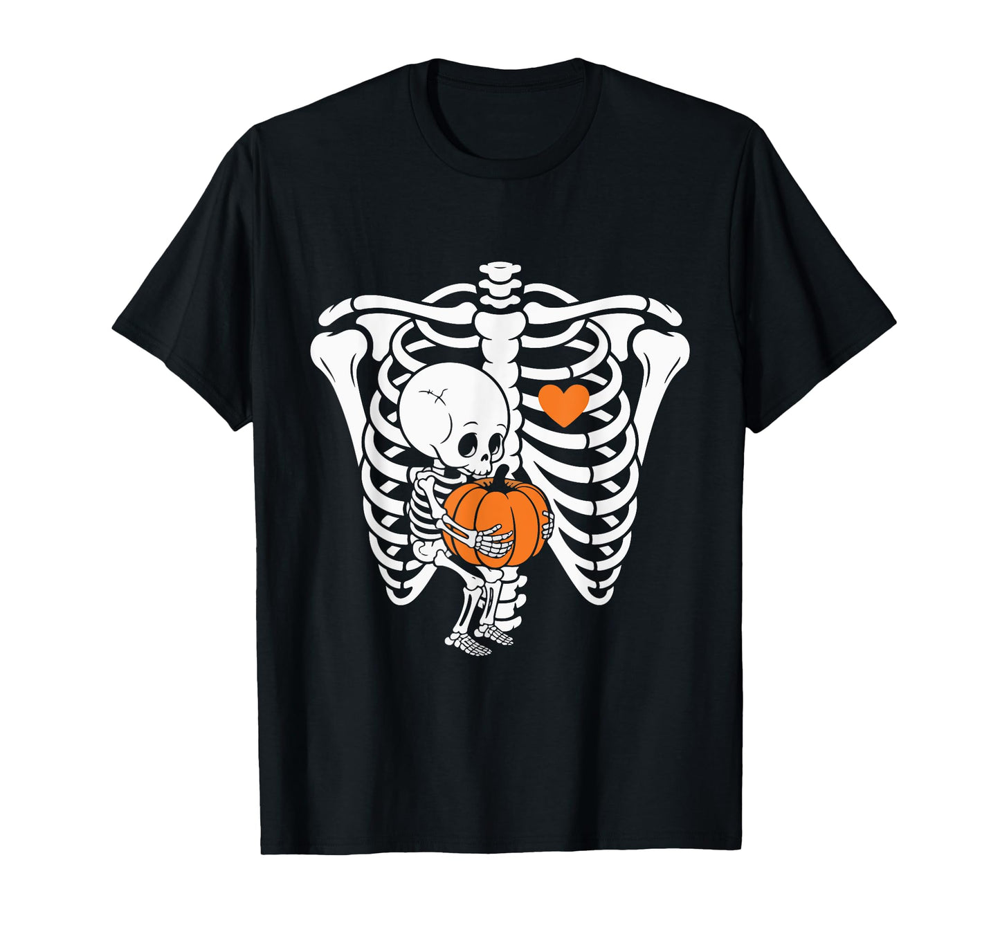 Skeleton Pregnancy Announcement Mom Halloween T-Shirt