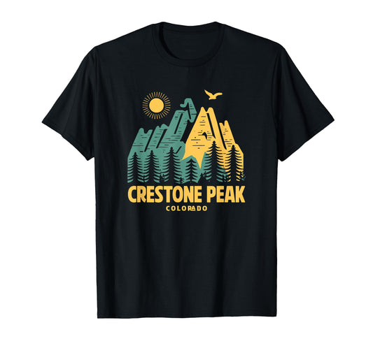 Crestone Peak Mountains Colorado Hiking Outdoors Vintage T-Shirt