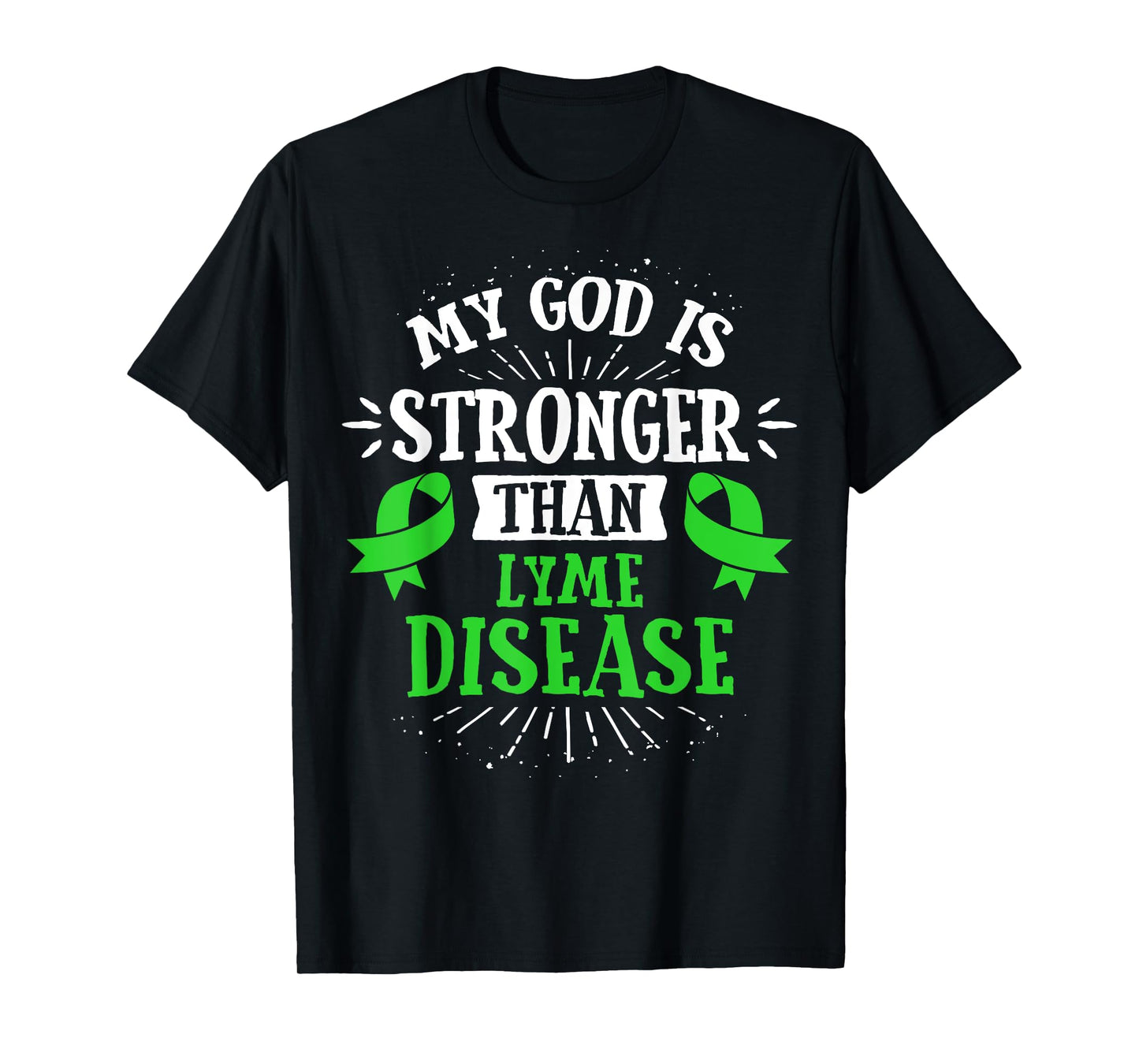 Lime Green Ribbon - Lyme Disease Awareness T Shirt T-Shirt
