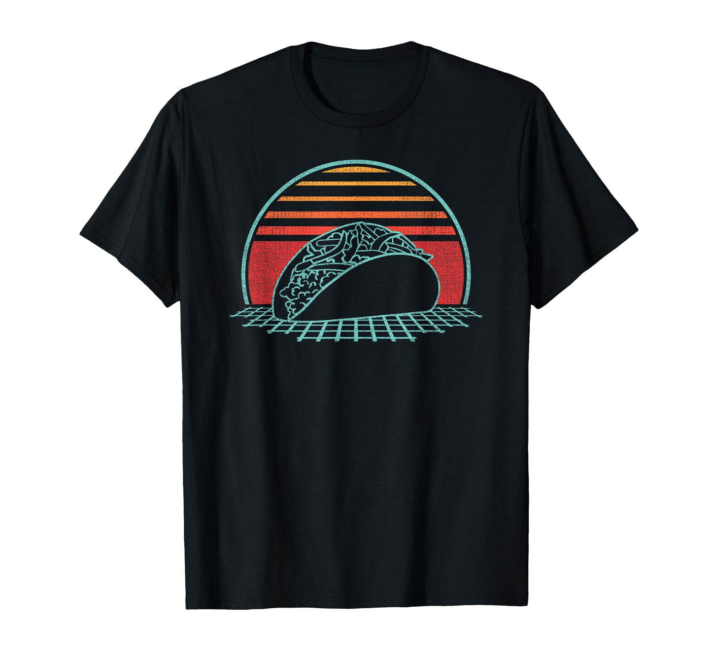 Taco Retro Mexican Food Tuesday Vintage 80s Style Gift T-Shirt