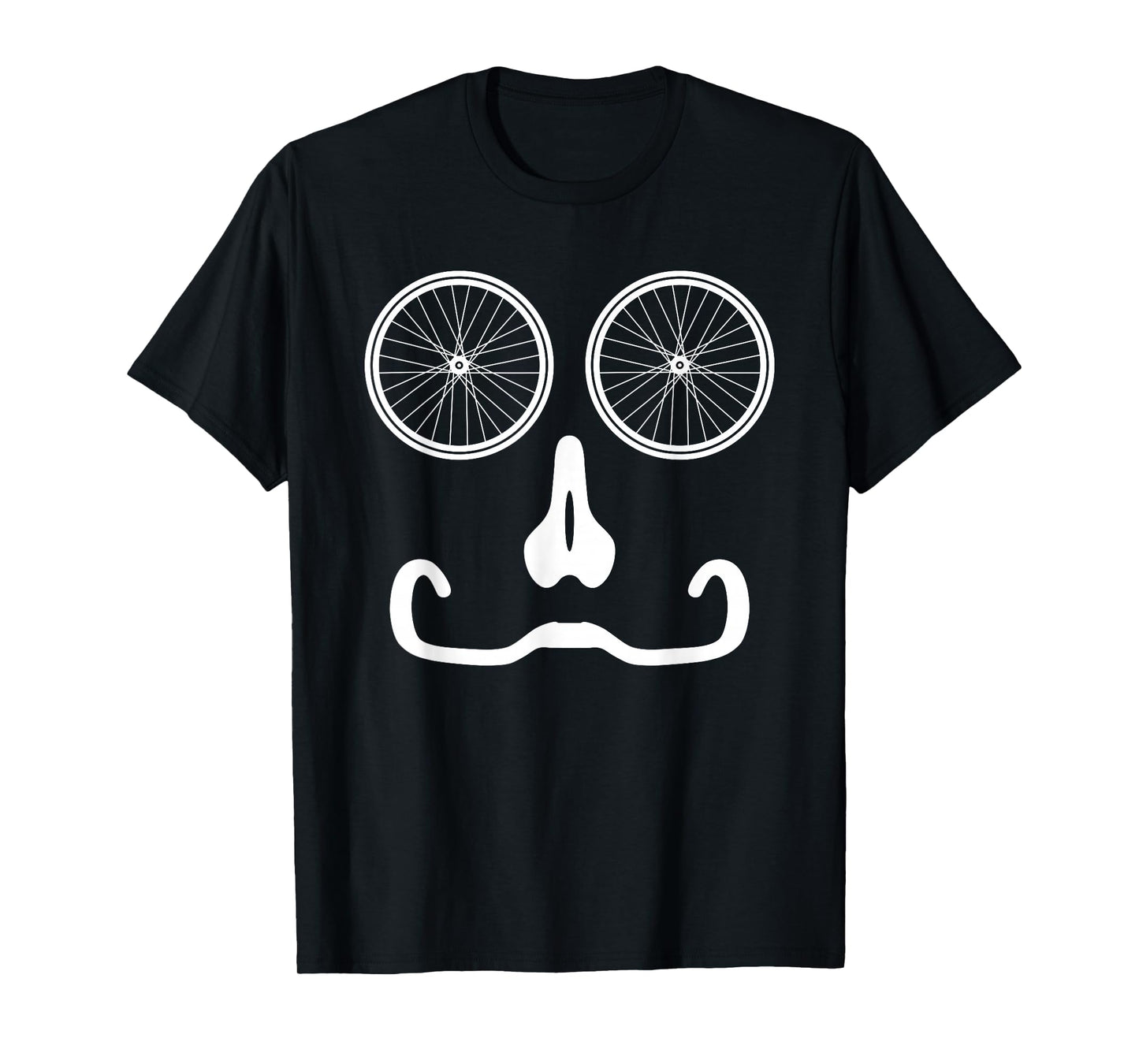 Funny Road Race Bike Cycling Face Bicycle Lover Humor Outfit T-Shirt