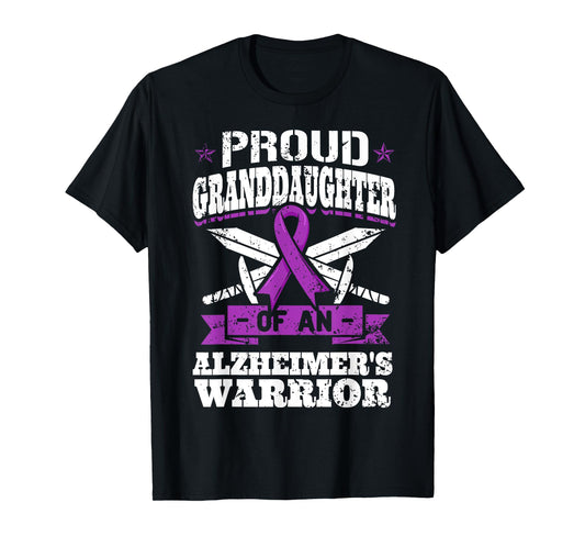 Proud Granddaughter Of An Alzheimer's Warrior Awareness T-Shirt
