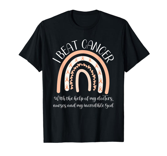 Uterine Cancer Survivor End Chemo I Beat Cancer Endometrial T-Shirt