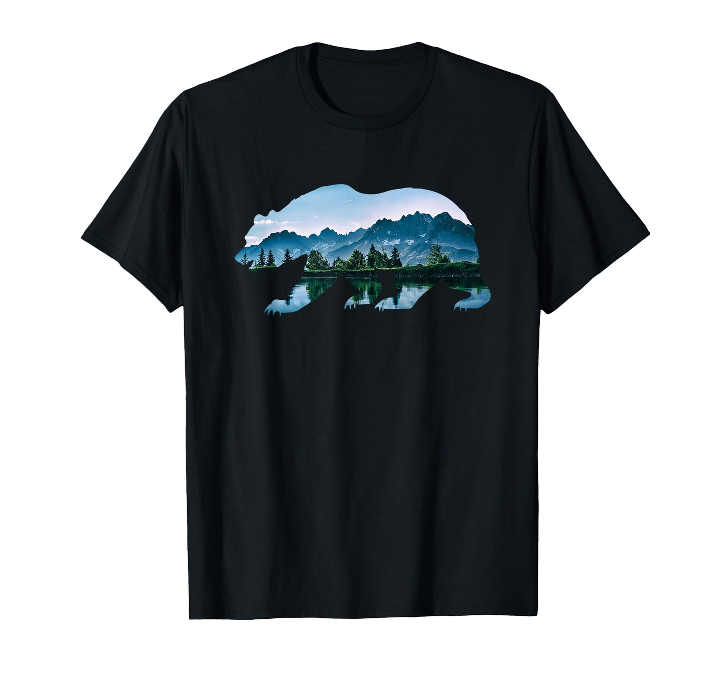 Bear Vintage National Park Bear Wildlife Mountains T-Shirt