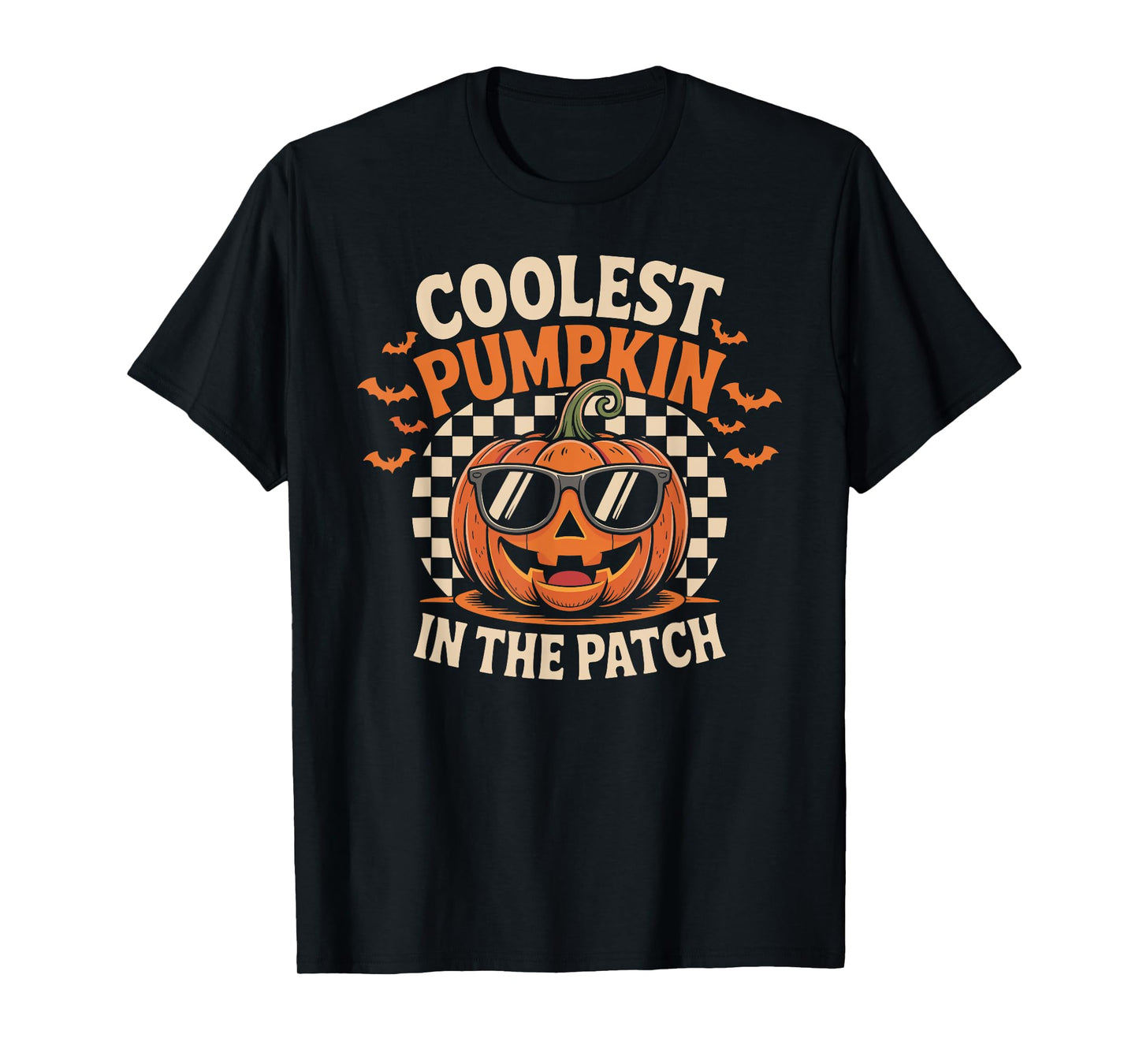 Coolest Pumpkin in The Patch Halloween Boys Girls Kids T-Shirt