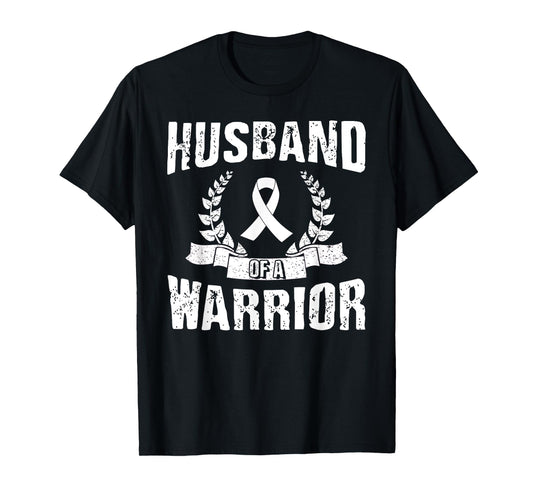 Husband Of A Warrior Lung Cancer Awareness T-Shirt