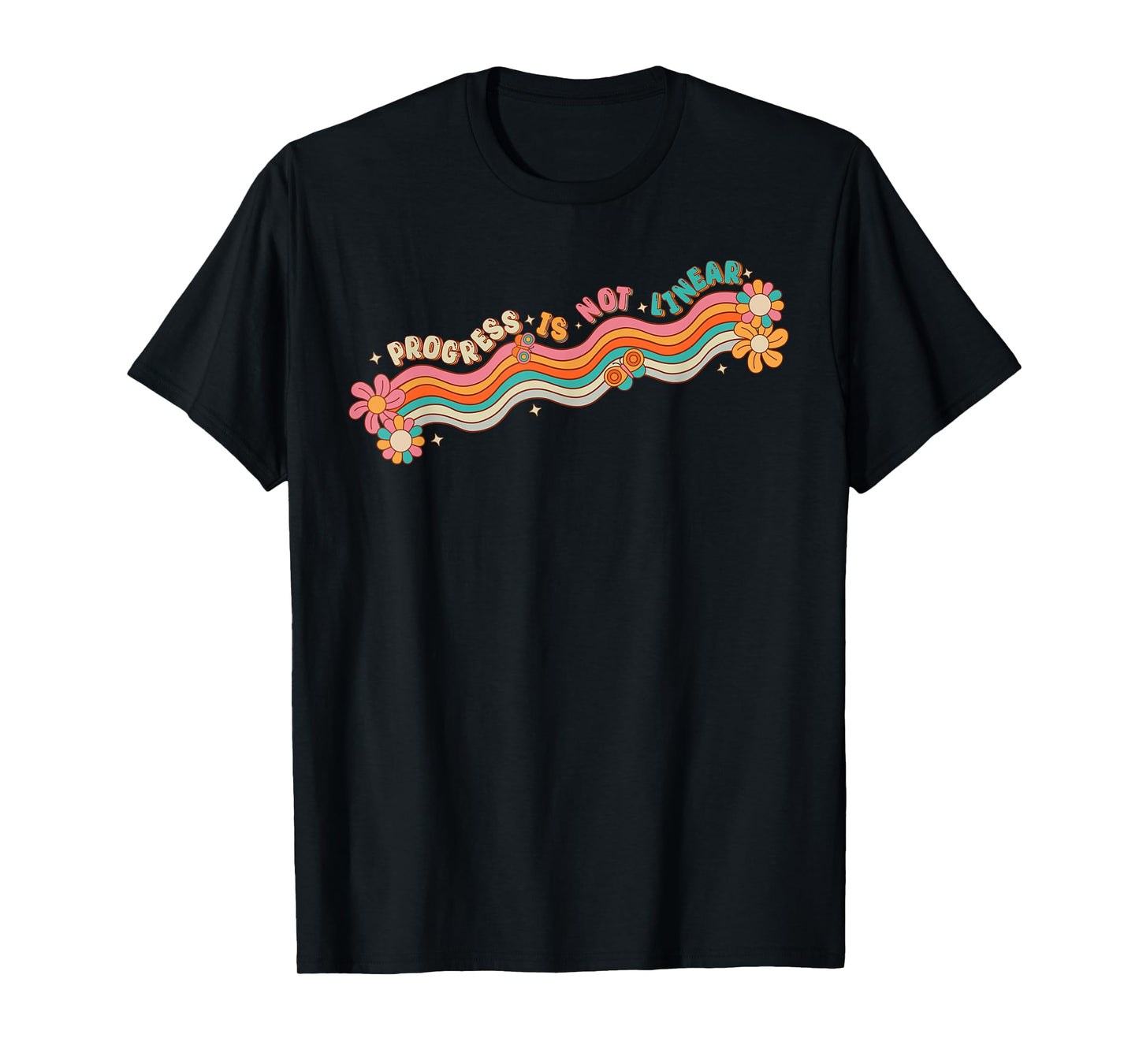 Progress Is Not Linear Teacher Student Back To School Retro T-Shirt for Men Women Girls Kids