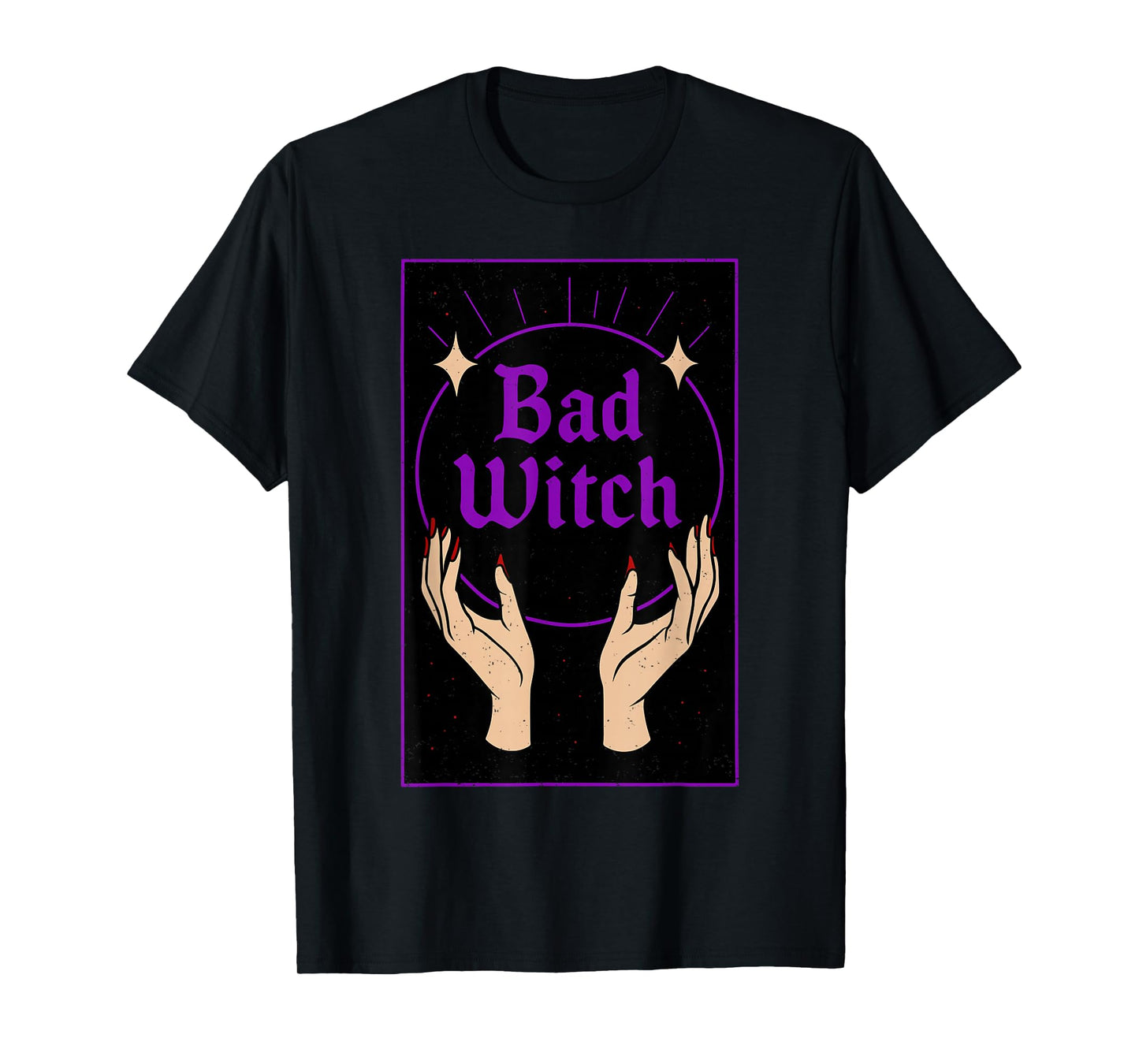 Bad Witch Halloween Funny Witchy Spooky Season Women T-Shirt