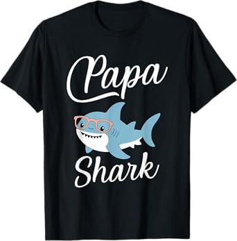 Papa Shark Funny Matching Family Grandpa T-Shirt