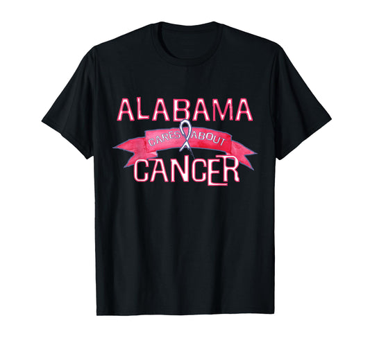 ALABAMA Cares About Breast Cancer Support Breast Cancer T-Shirt