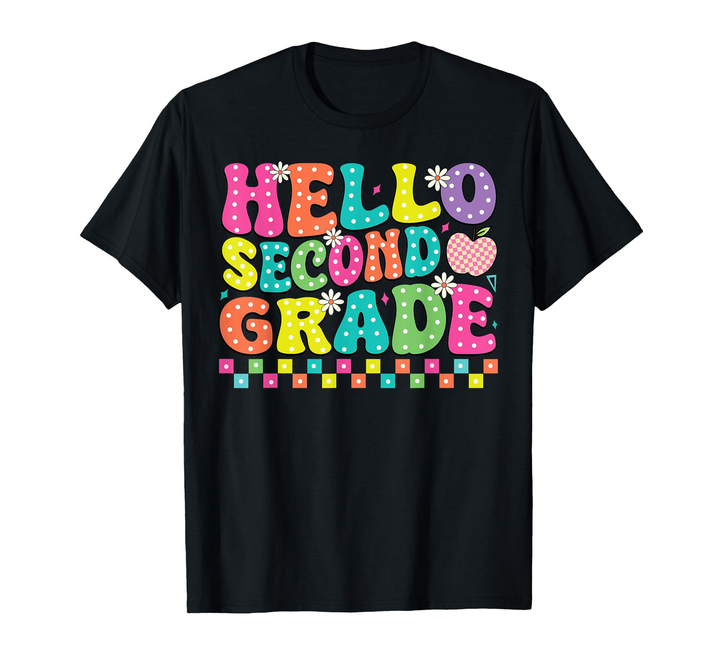 Hello Second Grade Team 2nd Grade Teacher Girl Back School T-Shirt