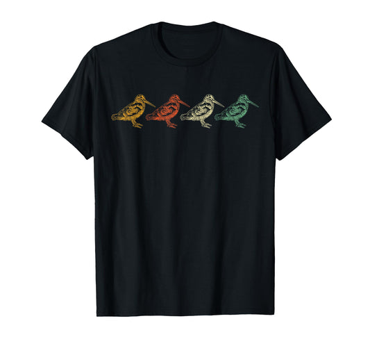 American Woodcock Bird Retro Vintage Unique Birding Gift T-Shirt
