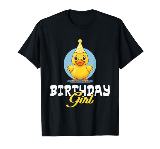 Birthday Girl Rubber Duck Lovers Bday Duck Party Girls Kids T-Shirt