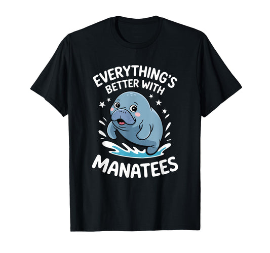 Cute Manatee Lover Adults or Kids Boys Girls Manatees T-Shirt