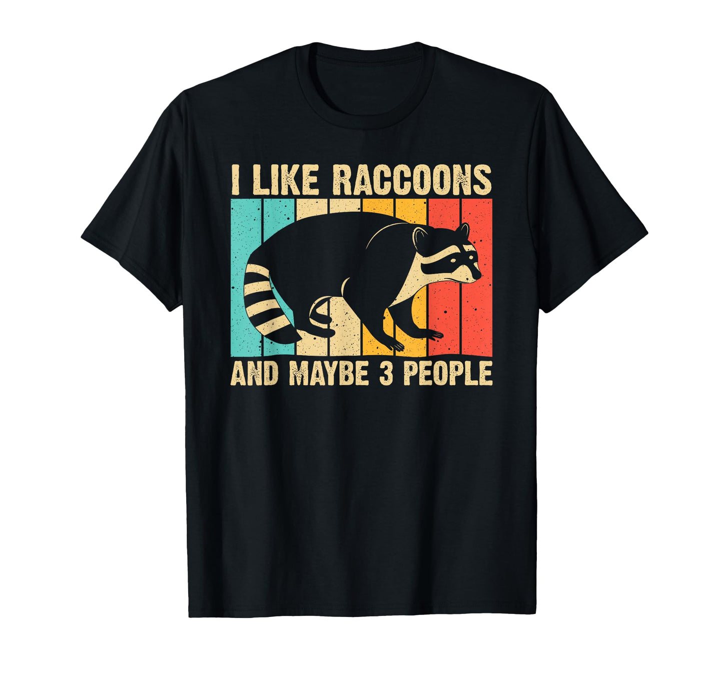Funny Raccoon Design For Men Women Raccoon Lover Introvert T-Shirt