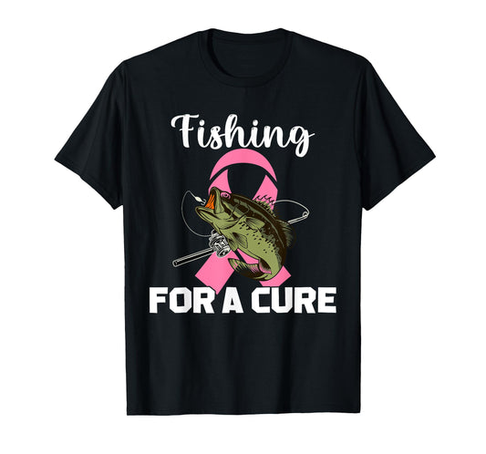Fishing For A Cure Breast Cancer Awareness Fisher Warrior T-Shirt