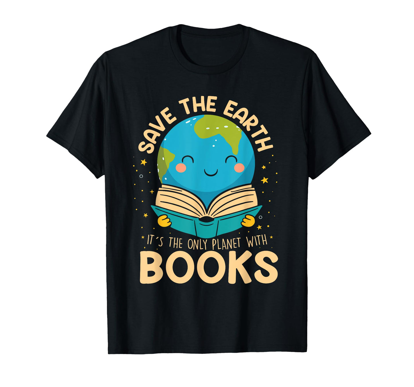Save Earth It´s Only Planet With Books Reader Earth day T-Shirt