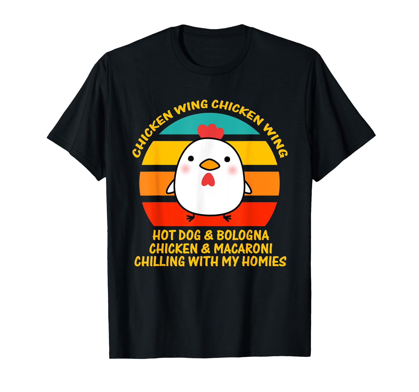 Chicken Wing Chicken Wing Hot Dog and Bologna Kids Toddlers T-Shirt