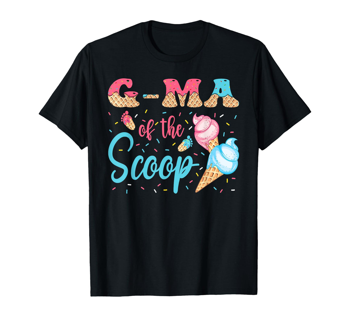 G-Ma Of The Scoop Ice Cream Gender Reveal Baby Shower T-Shirt