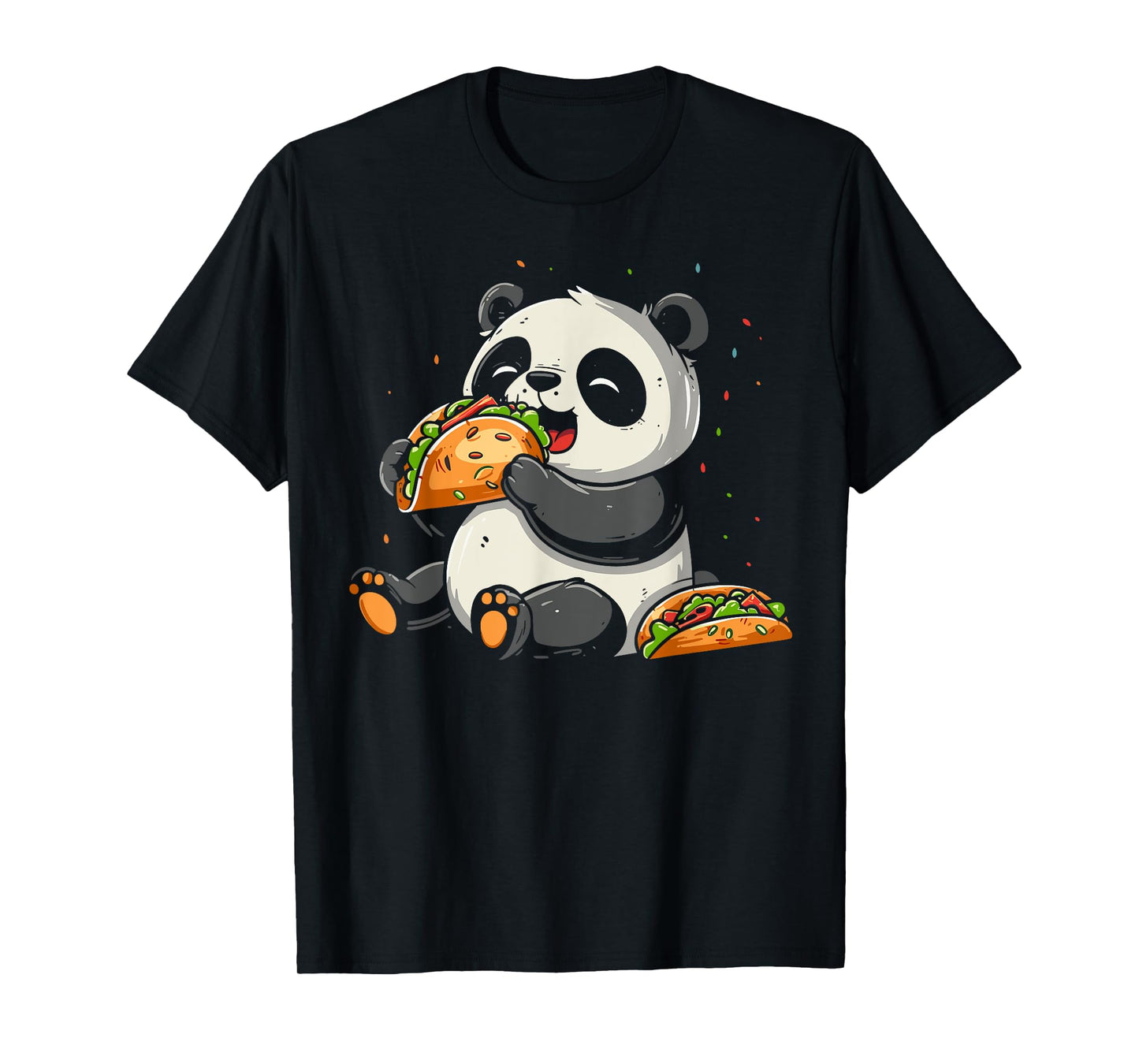 Panda Eating Taco Mexican Panda Funny Cinco De Mayo T-Shirt