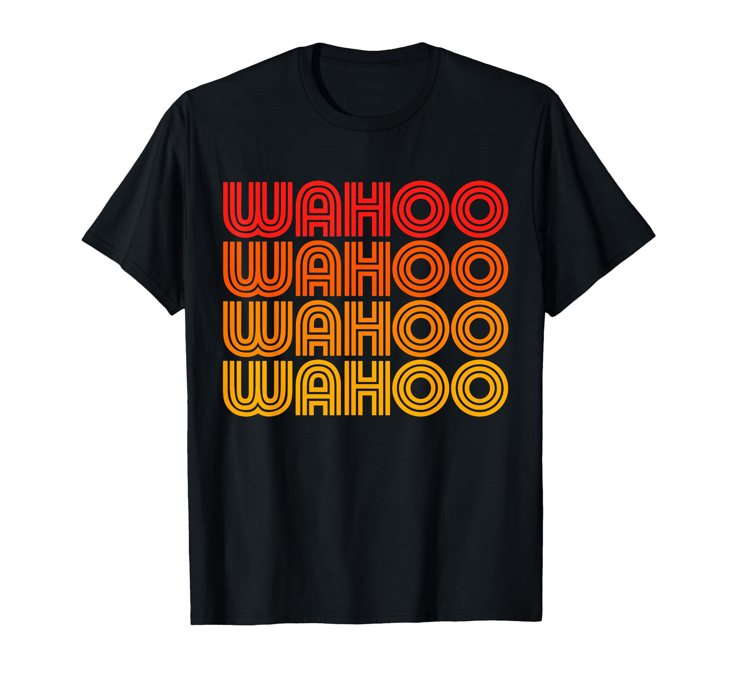 Wahoo Funny Retro Vintage Sunset Goofy Silly Weird Word T-Shirt