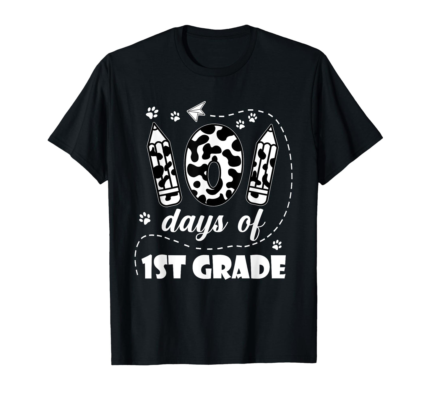 101 Days 1st Grade School 100th Day Dog 100 Days Students T-Shirt