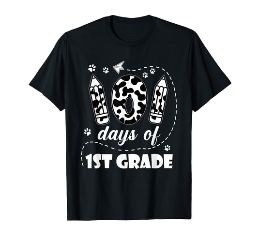 101 Days 1st Grade School 100th Day Dog 100 Days Students T-Shirt