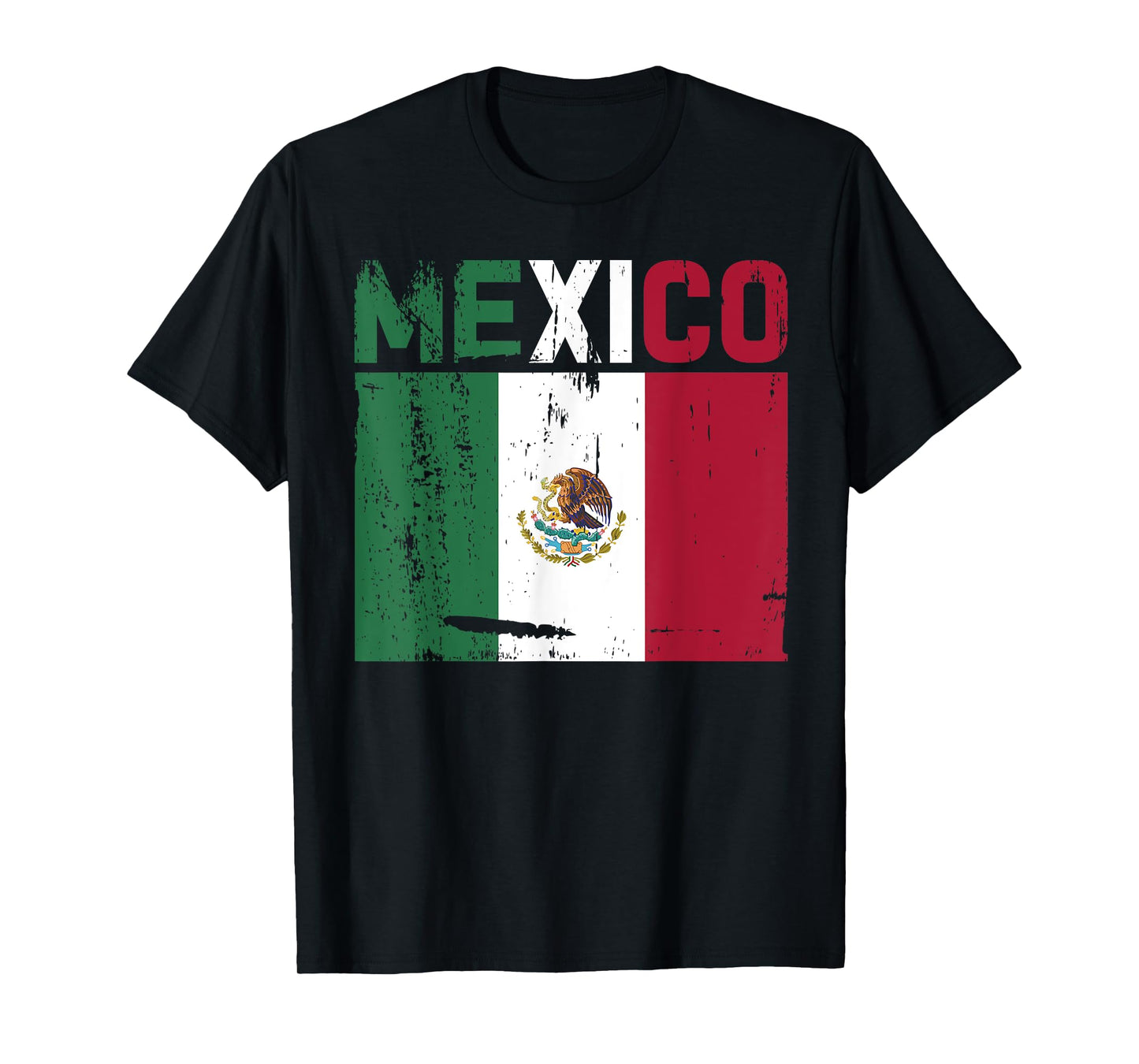 Mexico Vintage Mexican Flag Pride Hat Jersey T-Shirt