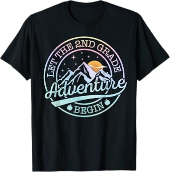 Let The 2nd Grade Adventure Begin Retro First Day Of School T-Shirt