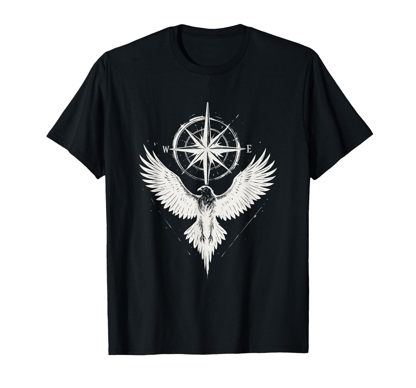 Gothic Raven Bird Crow Moon Light Night Twilight Forest T-Shirt