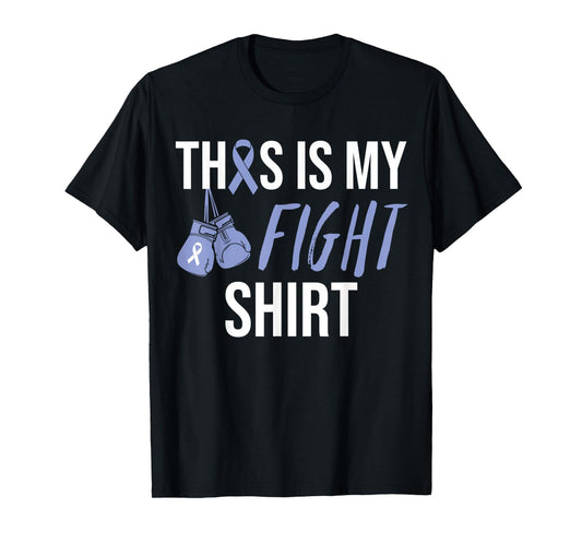 Esophageal Cancer Awareness Purple Periwinkle Ribbon T-Shirt