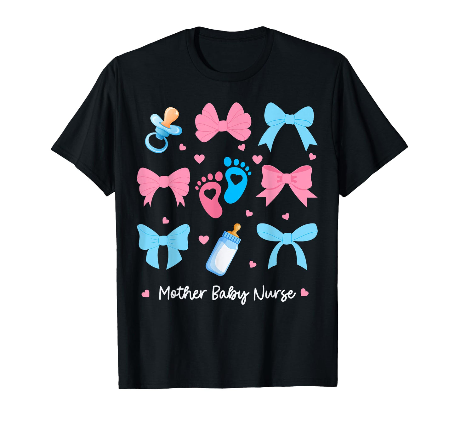 Nurse Coquette Bow Mother Baby Nurse for Mom Mothers Day T-Shirt